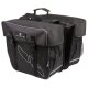 Doppel Gepäckträgertasche Amsterdam Double ca. 30 Liter Reflex schwarz