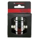 Bremsschuhe Cartridge, für V-Brake, 70mm, Aluträger silber/ Bremsgummi dreifarbig, Paar, AS