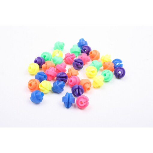 Speichen Klicker 36 Stück Perlenform farblich sortiert