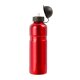 Trinkflasche Aluminium 0,75ml, mit Trinkventil und Schutzkappe, Dichtungsring, rot, lose
