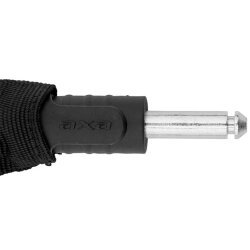 AXA Einsteckkette 100 cm, mit Outdoor-Tasche, mit Nylonummantelung, schwarz, AS