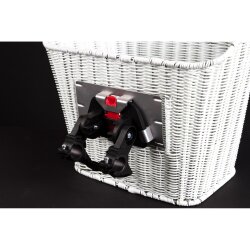 Fahrradkorb B&Uuml;CHEL Express Klick gr&uuml;n wei&szlig;