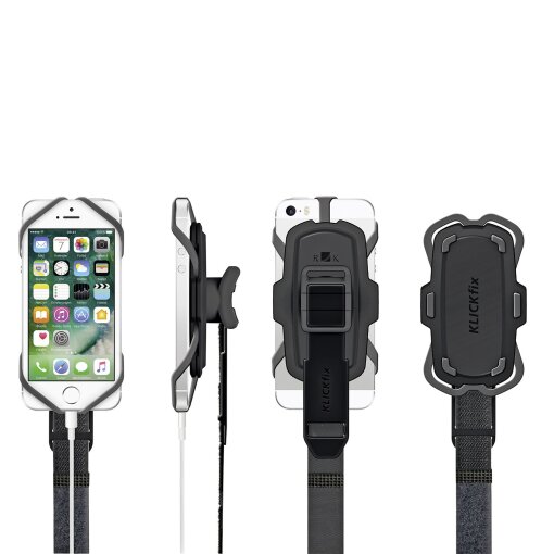 Fahrrad Smartphone Halterung Loop große Auflagefläche + Silcon Strechbändern Klettband 360° drehbar