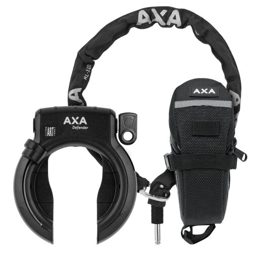 AXA Aktions Paket Rahmenschloss Defender mit Einsteck Kette RLC 100