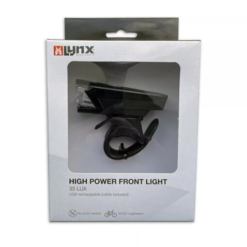 LED Scheinwerfer LYNX High Power 35 lux USB-aufladbar schwarz StVZO