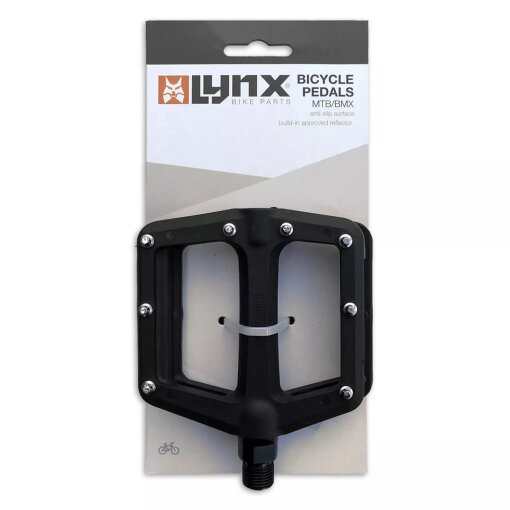 Fahrradpedale Plattformpedale Lynx für MTB/ BMX stahlpins schwarz