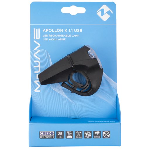 M-WAVE Apollon K 1.1 USB Akku Frontlicht