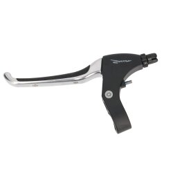 Bremshebel 4 Finger schwarz Alu Leder links