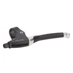 Bremshebel 4 Finger schwarz Alu Leder links