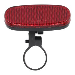 Fahrradreflektor Hinten Rückstrahler mit Klemmschelle bis zu 30 mm Z-Reflektor