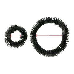 Naben Putz Ringe &quot;Nylon&quot; schwarz passend VR P5...