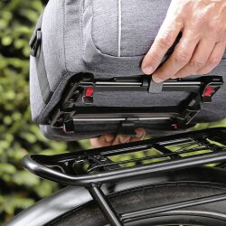 Klickfix UniKlip2 Gepäckträgeradapter  für Körbe Boxen und Taschen schwarz