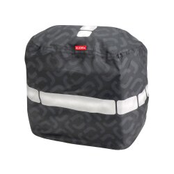 Klickfix Regenüberzug S für Roomy/kompakte Lenkertaschen schwarz-grau